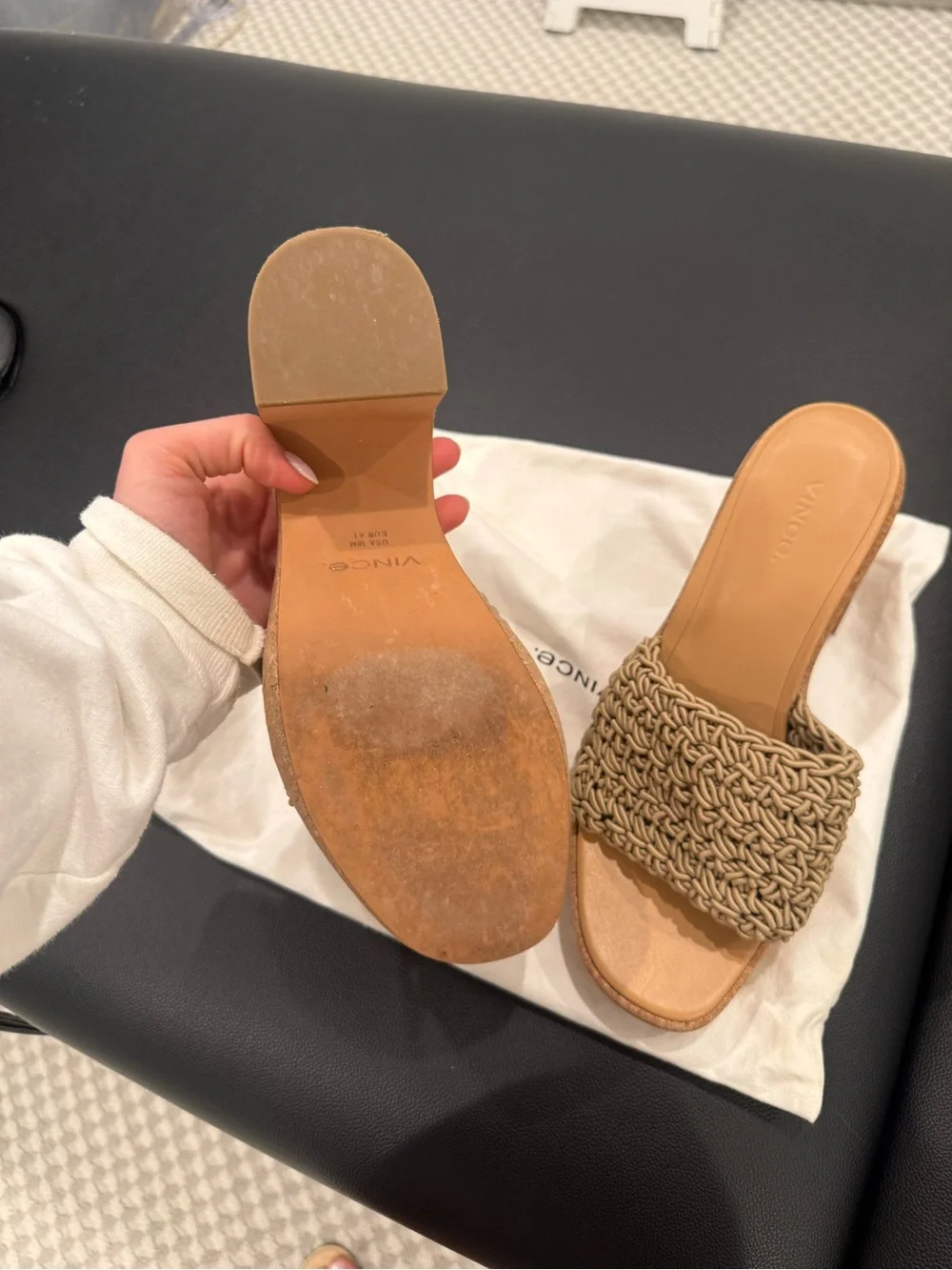 Vince Nicki crochet platform heel size 10